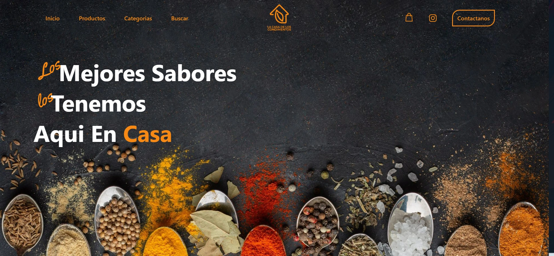 La Casa de los Condimentos marketplace project by Alexis Jiménez